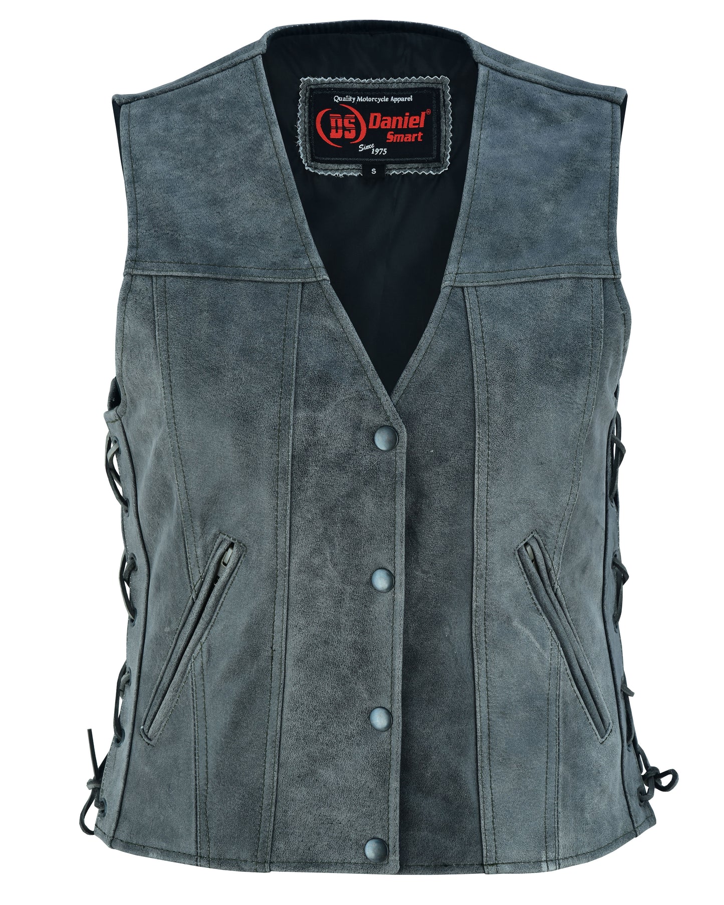 Women's Gray Single Back Panel Concealed Carry Vest