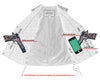 DS207 Women's Antique Brown Single Back Panel Concealed Carry Vest