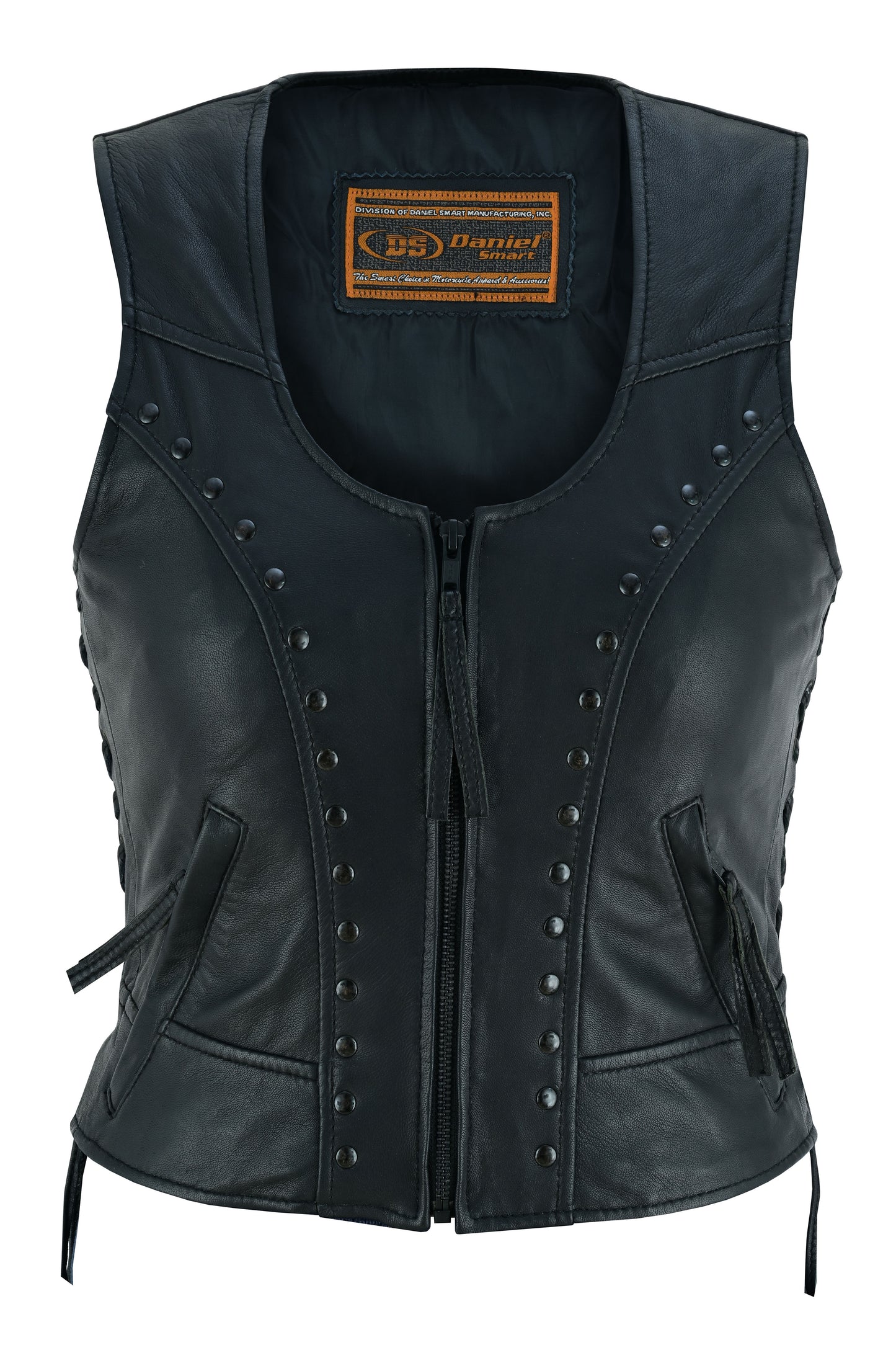 Women's Lightweight Vest with Rivets Detailing