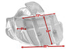 DS312S Two Strap Saddle Bag w/ Studs