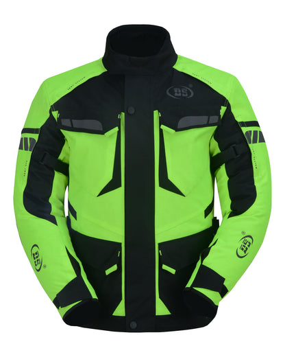 DS4616 Advance Touring Textile Motorcycle Jacket for Men – Hi-Vis