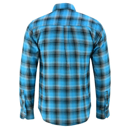 Flannel Shirt - Blue and Black Shaded