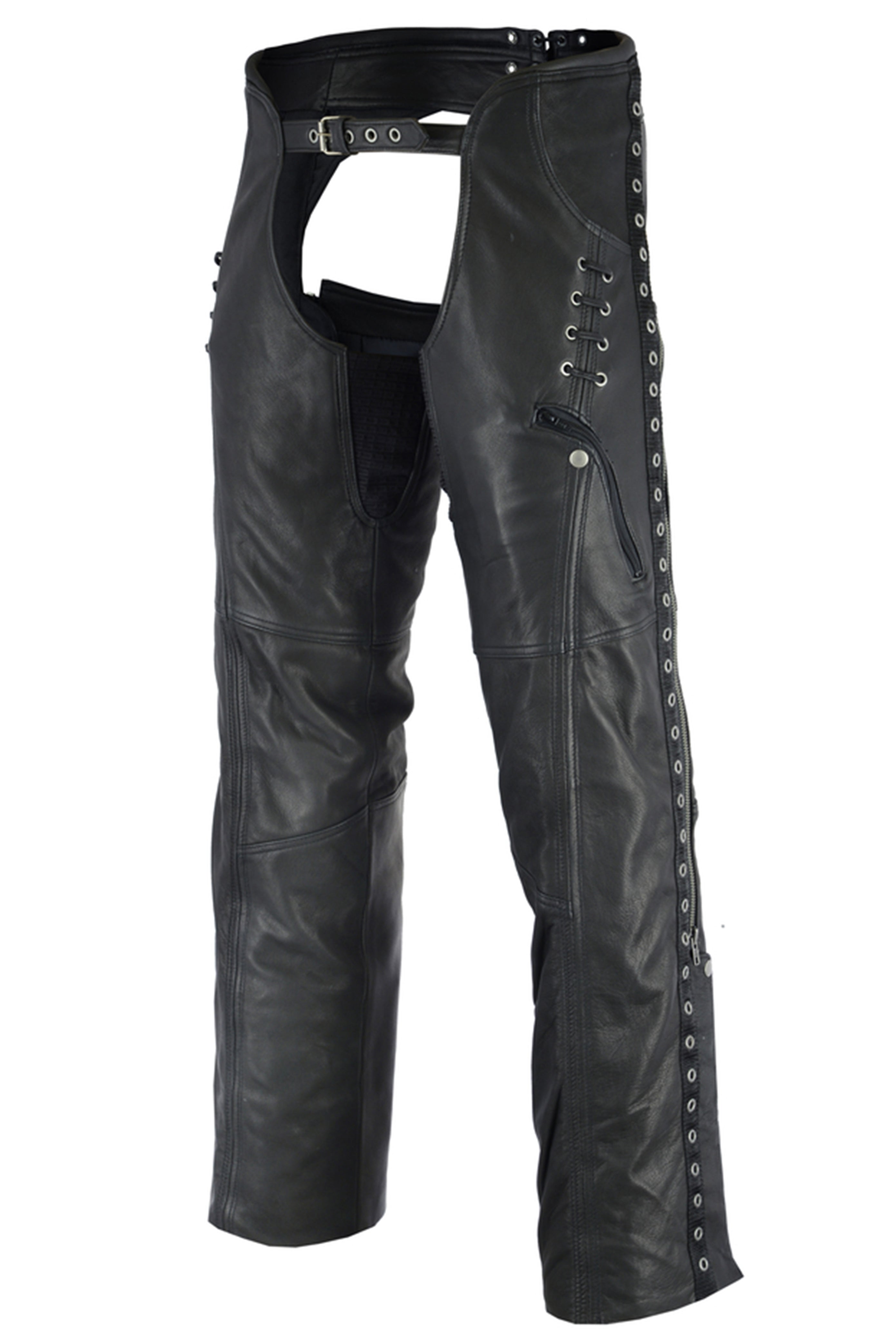 RC485 Women’s Stylish Lightweight Hip Set Chaps – Biker Universe