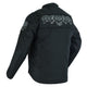 DS600 Men's Textile Scooter Style Jacket w/ Reflective Skulls