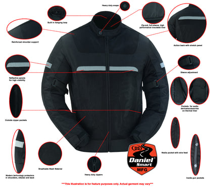 Men's Racer Mesh Jacket – Black