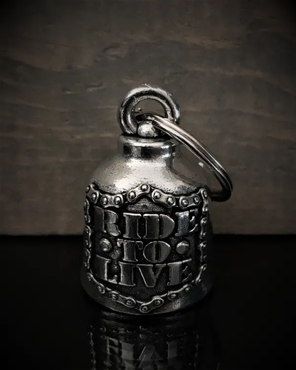 BB-136 Live To Ride Biker Sheild Bell