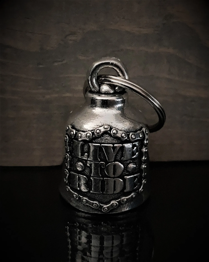 BB-136 Live To Ride Biker Sheild Bell