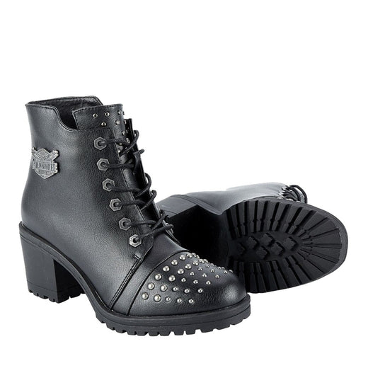 Womens Studded Motorcycle Boots By Milwaukee Riders®