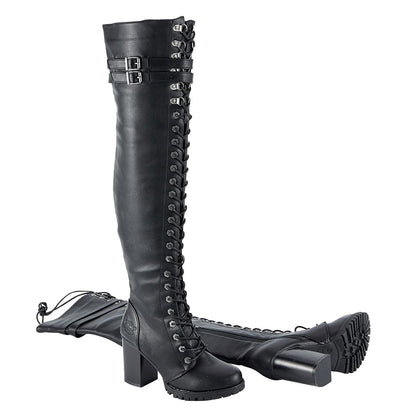 Ladies Knee High Laced Boots By Milwaukee Riders®