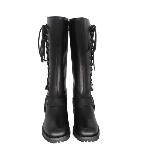 Milwaukee Riders® Women Biker Long Boots with Laces