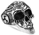 R164 Stainless Steel Laid Back Biker Ring