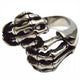 R3002 Stainless Steel Skull Fingers Biker Ring