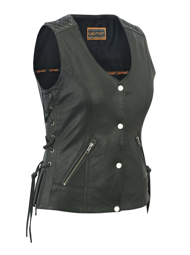 women's vest black