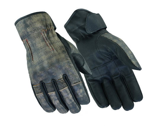 Men's Feature-Packed Washed-Out Brown Rakish Glove