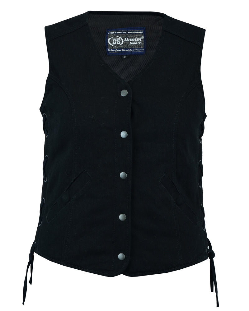 Womens denim hot sale motorcycle vest