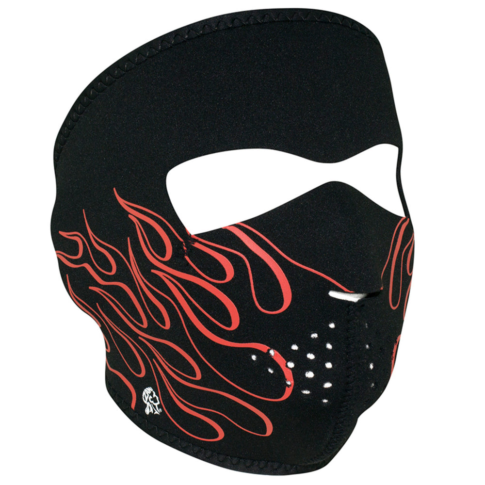 WNFM045 ZAN® Full Mask- Neoprene- Orange Flame