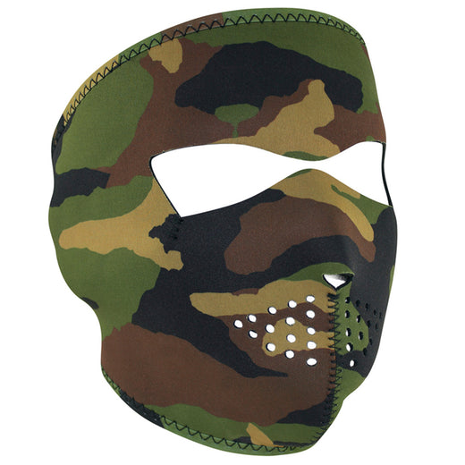 WNFM118 ZAN® Full Mask- Neoprene- Woodland Camo