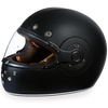 R1-B D.O.T. FULL FACE: DAYTONA RETRO: DULL BLACK