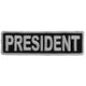P3708 President Patch 3.5 Inch White