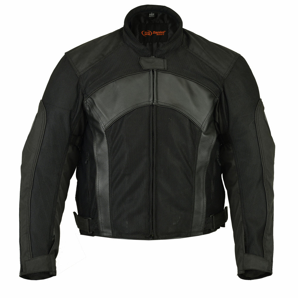 Men's Mesh/ Leather Padded Jacket