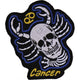 P5478 Cancer Skull Zodiac Sign Patch