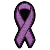 P2762 Purple Ribbon Patch For Breast Cancer Survivors