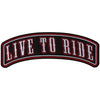 PR2543 Live To Ride Large Rocker Biker Patch