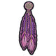 P4319 Pink Purple Feathers Patch