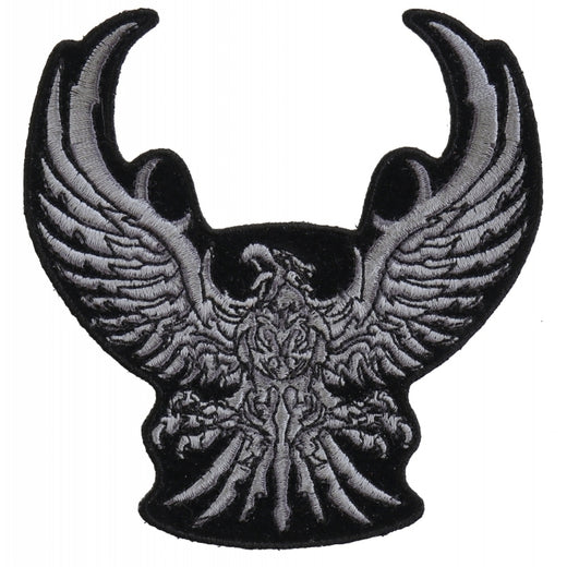 P3291 Silver Tribal Eagle Small Patch