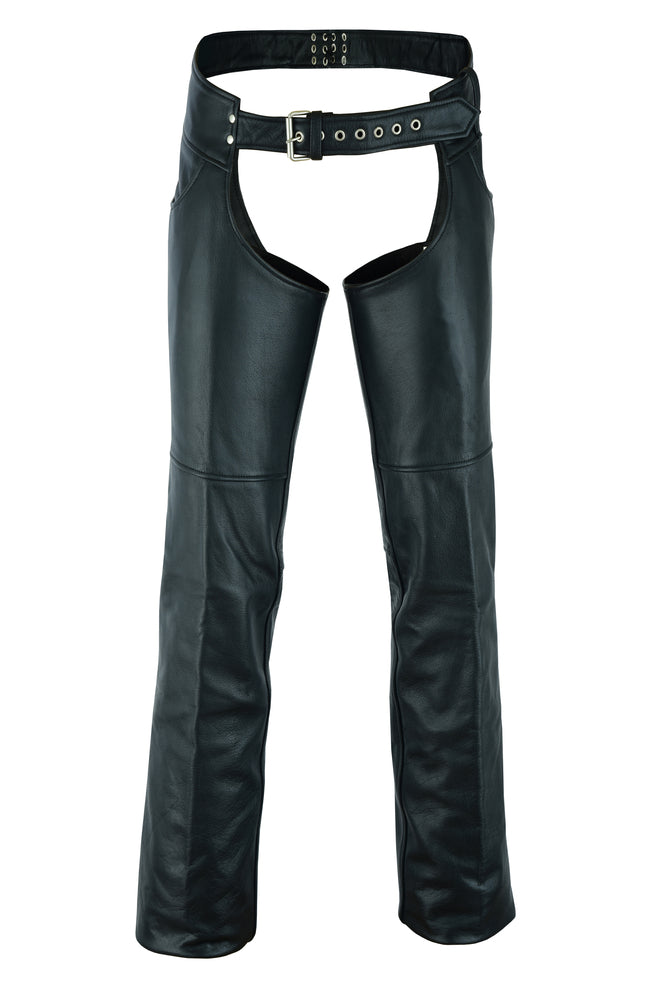 Tall Classic Leather Chaps with Jeans Pockets