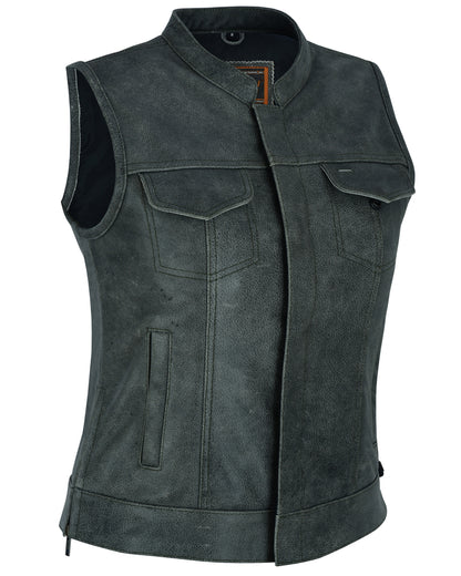 Women's Premium Single Back Panel Concealment Vest - GRAY
