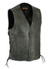 DS105V Men's Gray Single Back Panel Concealed Carry Vest