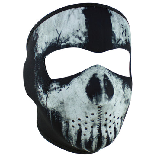 WNFM409 ZAN® Full Mask- Neoprene- Skull Ghost