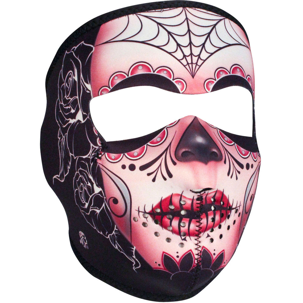 WNFM082 ZAN® Full Mask- Neoprene- Sugar Skull