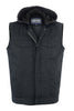DM982 Men's Black Denim Single Back Panel Concealment Vest w/Rem