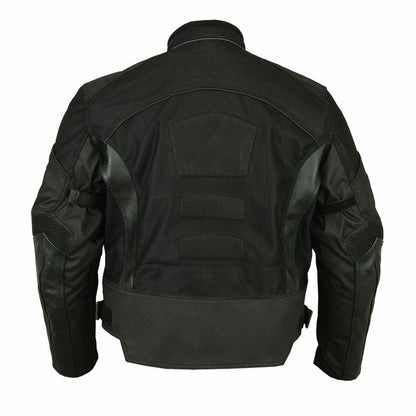 Men's Mesh/ Leather Padded Jacket