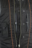 DS187 Upgraded Style Gun Pockets, Hidden Gun Metal Zipper, Bottom Side Zippers