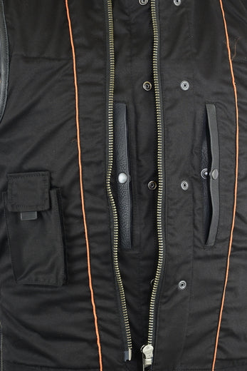 DS187 Upgraded Style Gun Pockets, Hidden Gun Metal Zipper, Bottom Side Zippers
