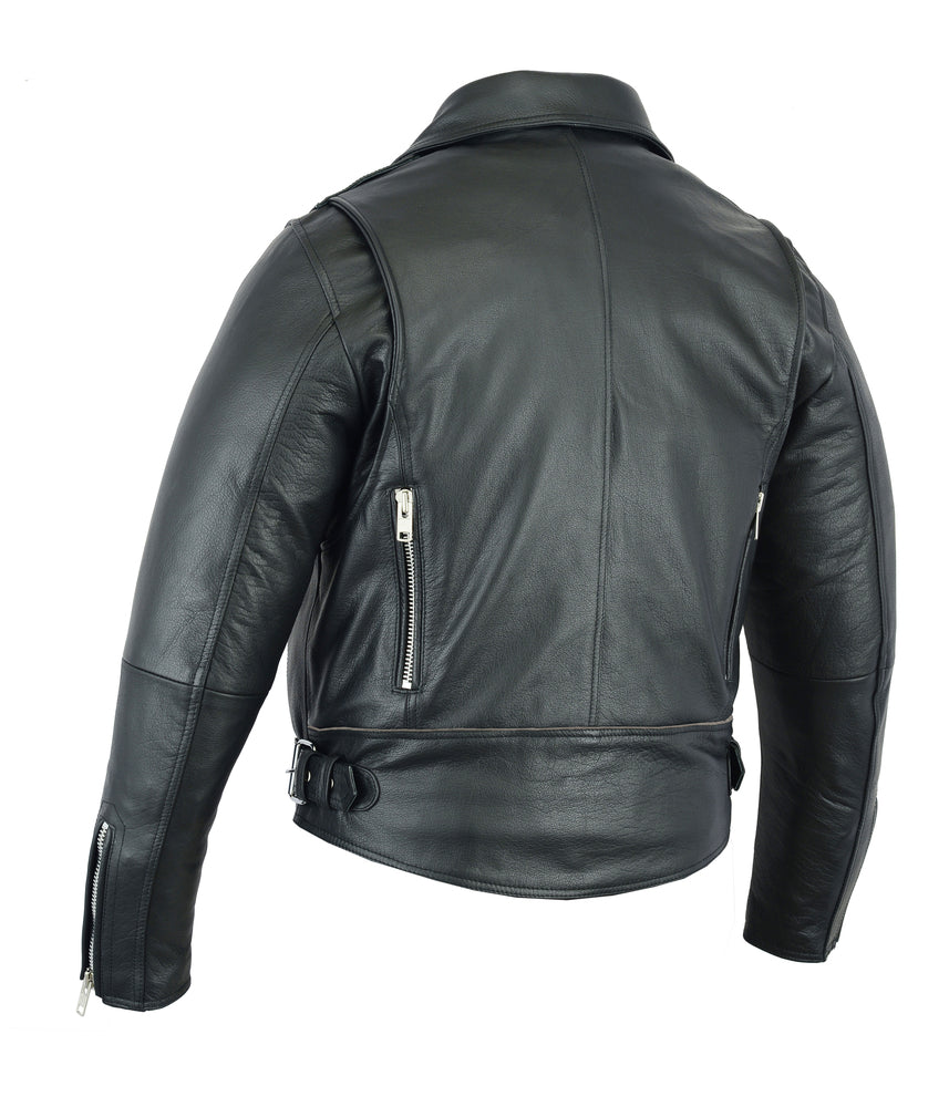 Men's Modern Full Cut Beltless Biker Jacket