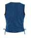 DM997 Women's Single Back Panel Concealed Carry Denim Vest - Blue