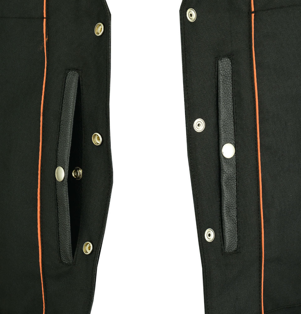 Men's Single Back Panel Concealed Carry Vest (Buffalo Nickel Snaps