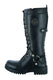 DS9765 Women's 15 Inch Black Leather Stylish Harness Boot