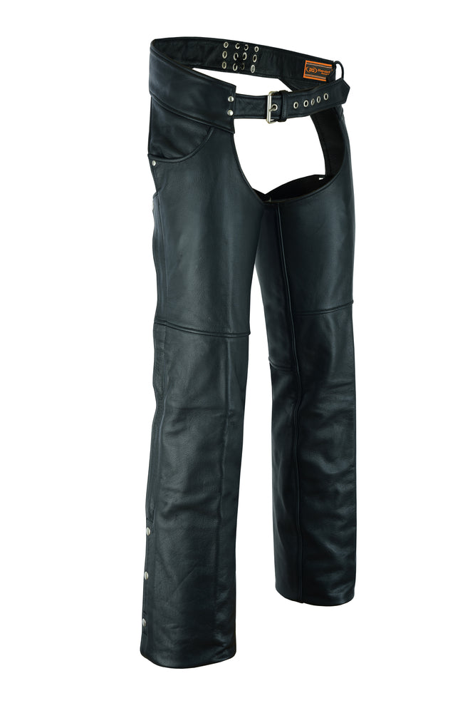 Tall Classic Leather Chaps with Jeans Pockets