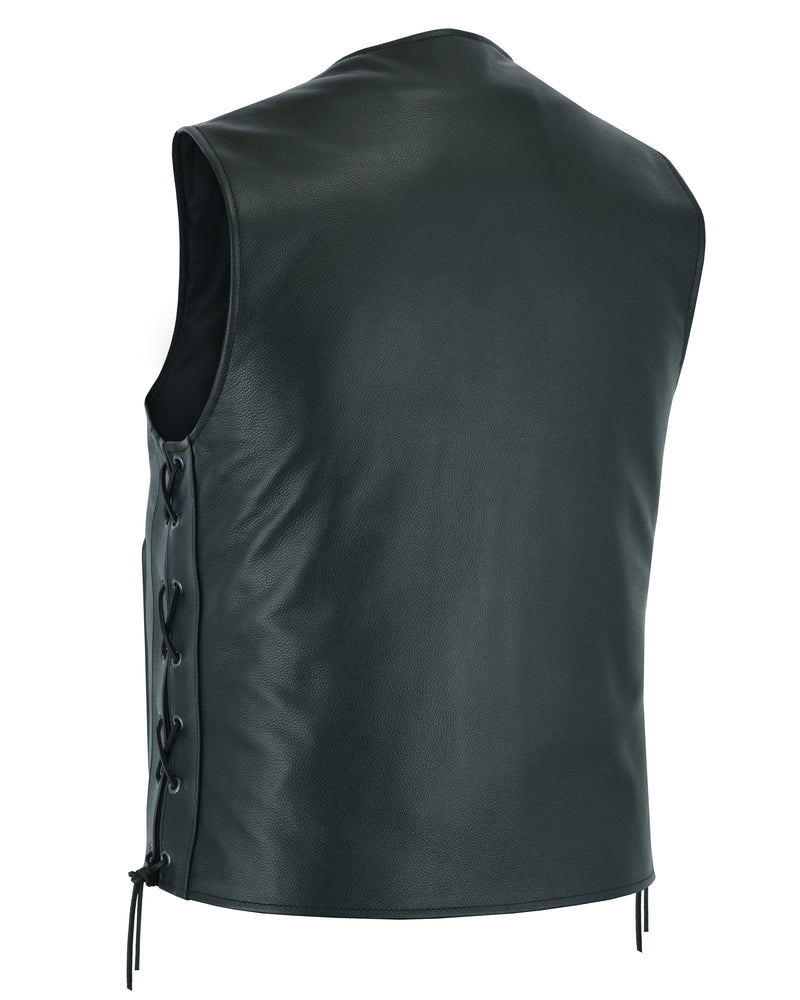 Rally Leather Vest Order Men s Rally Black Leather Biker Vest