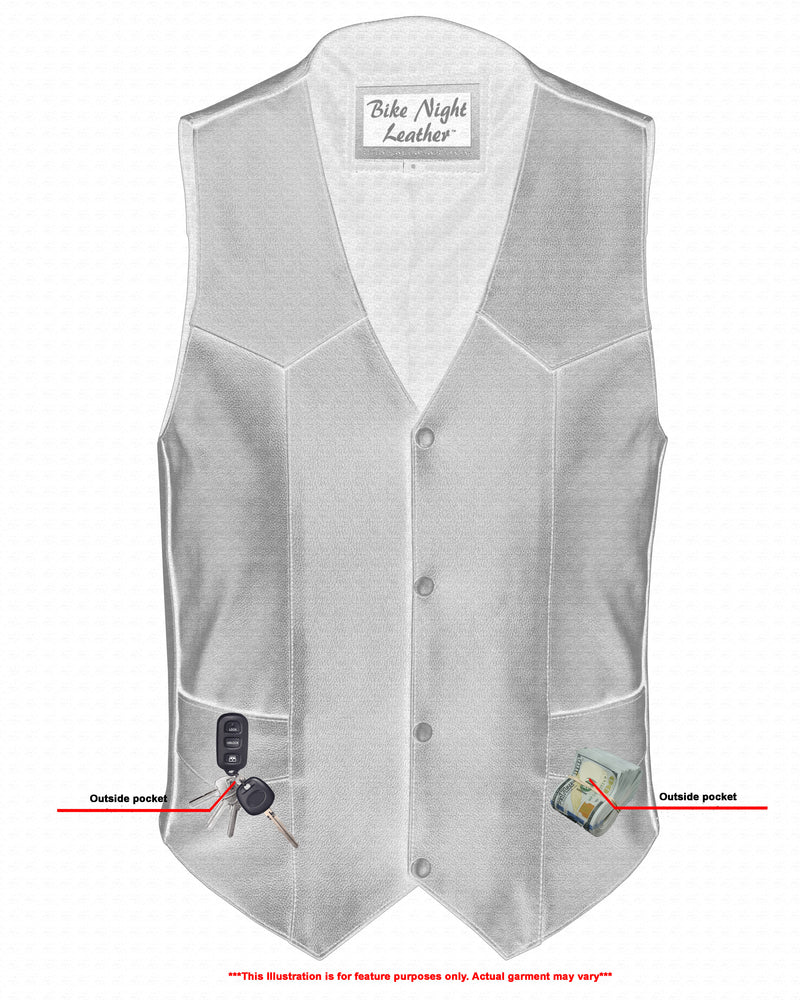 Men's Plain Side Economy Vest
